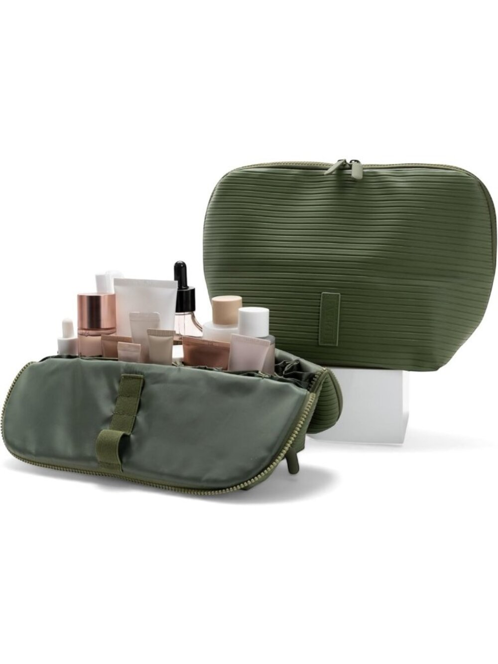 Vertical Waterproof Makeup & Toiletry Bag | 23-Pocket Organizer for Skincare